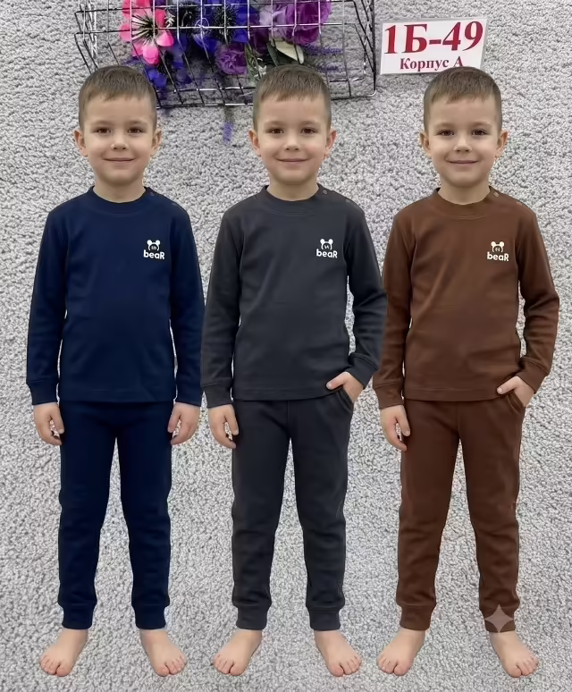 Тёплые детские пижамы