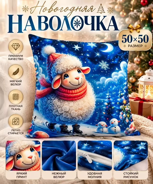 Новогодние наволочки