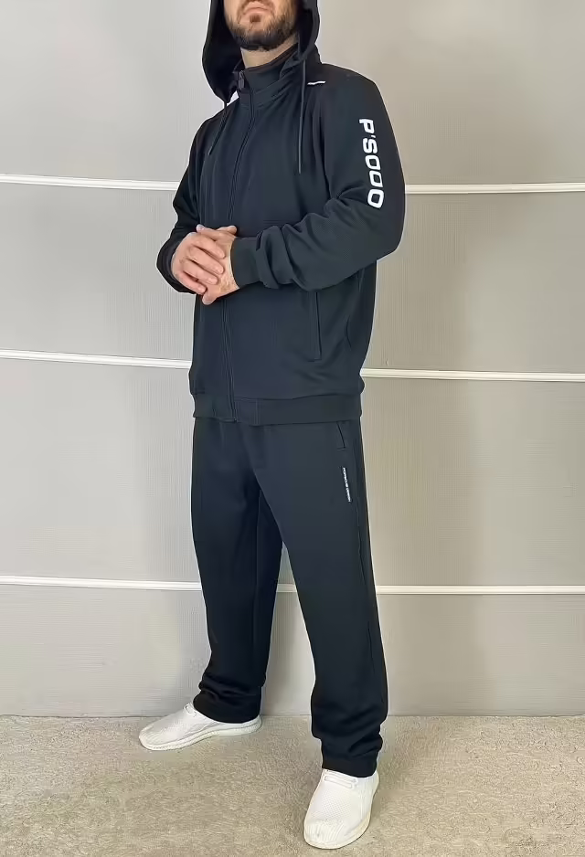 Спортивные тёплые мужские костюмы на флисе. фото 3