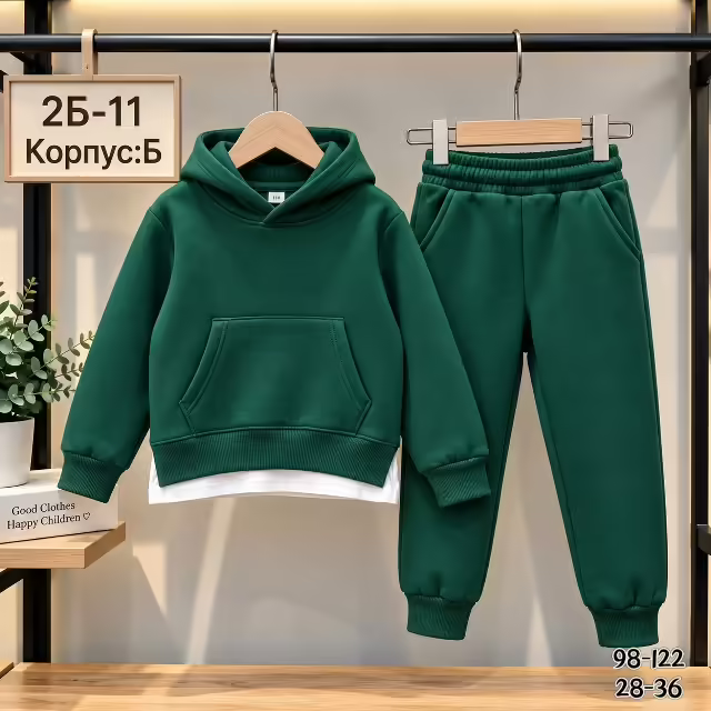 Хлопковые спортивные детские костюмы