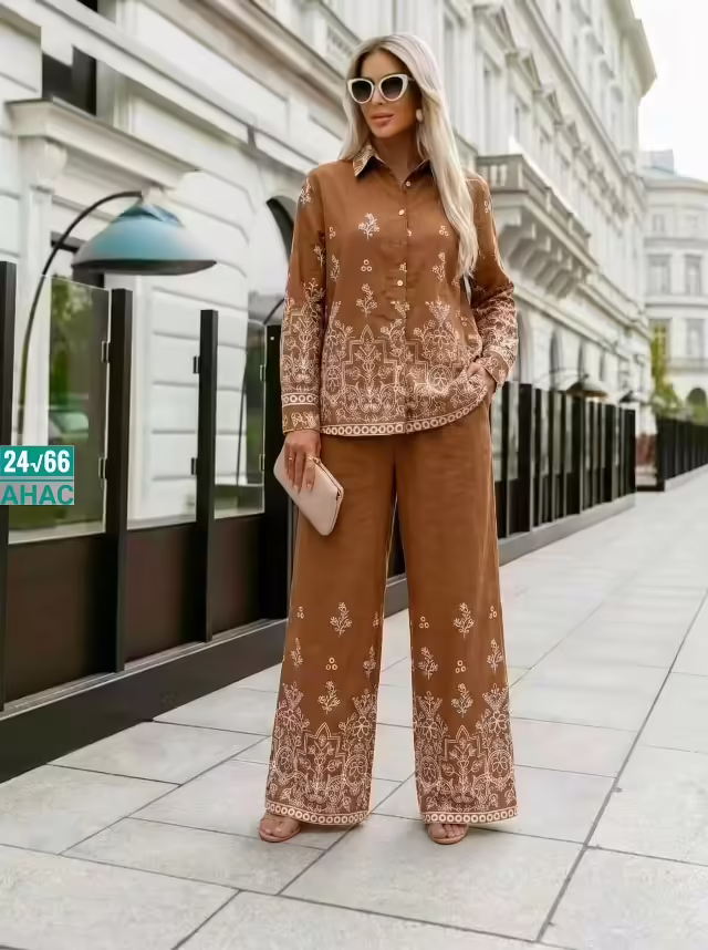 Льняные женские костюмы двойки