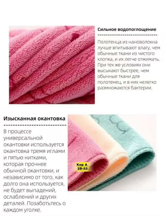 Полотенца из микрофибры. фото 3