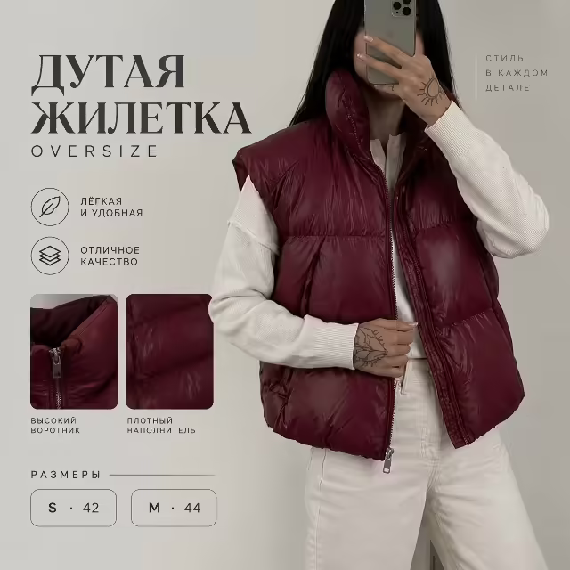 Женские жилетки оверсайз