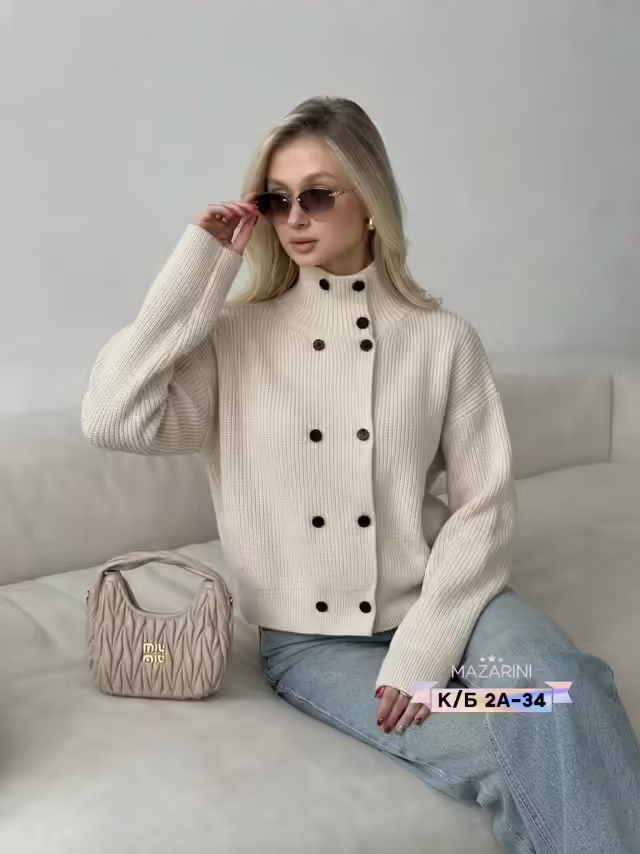 Чёрные женские кардиганы в рубчик свободного кроя