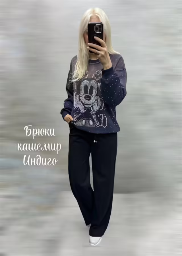 Демисезонные кашемировые женские брюки. фото 3