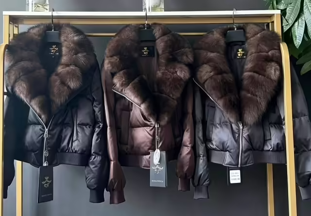 Мужские пуховики с натуральным мехом. фото 2
