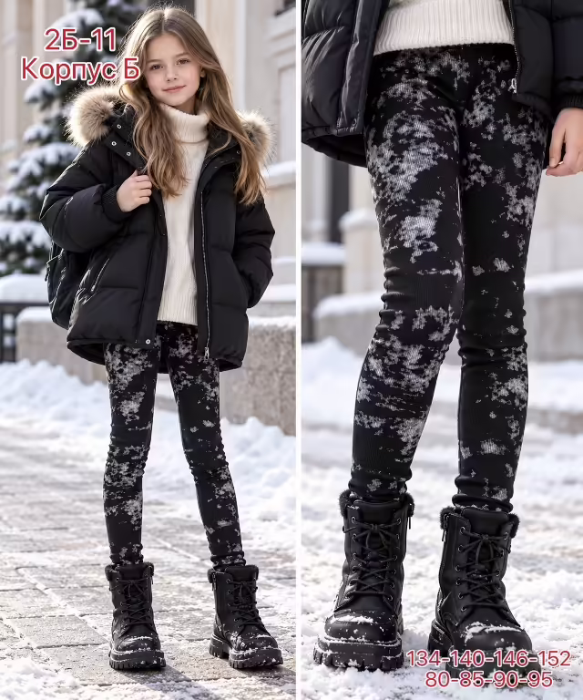 Хлопковые детские лосины