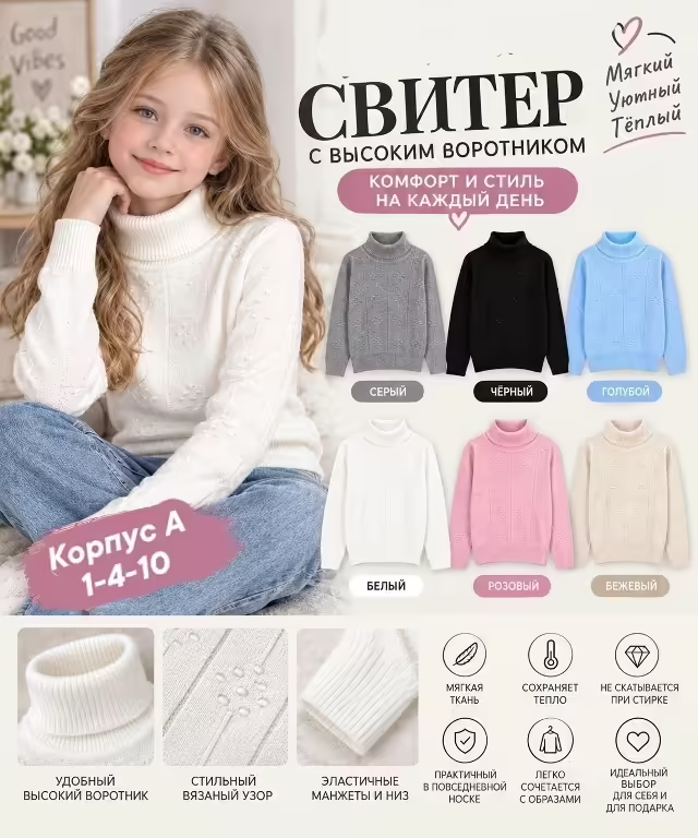 Детские водолазки