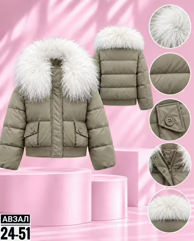 Женские куртки с мехом