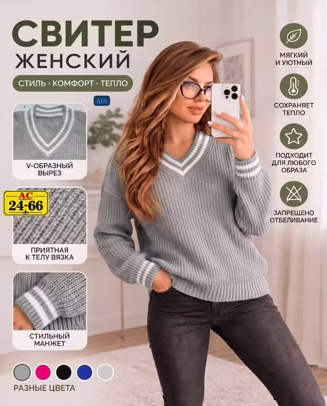 Трендовые женские свитера