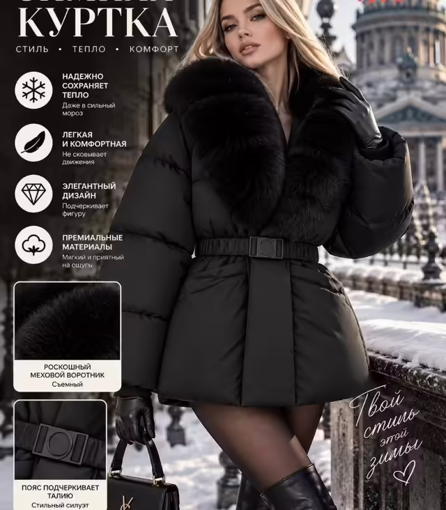 Женские пуховики