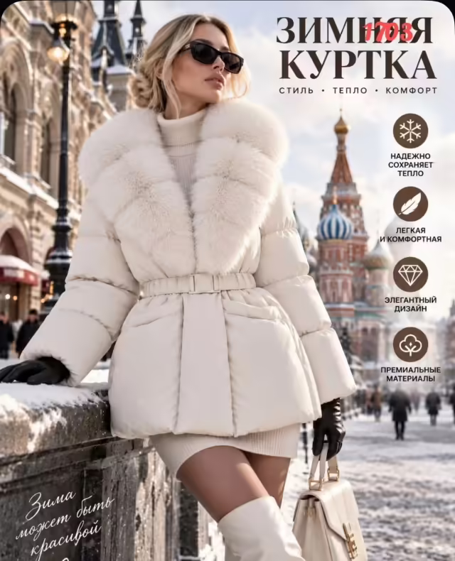 Женские куртки с мехом
