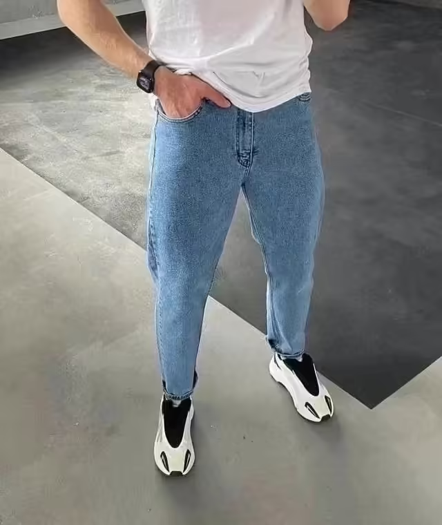 Хлопковые мужские джинсы
