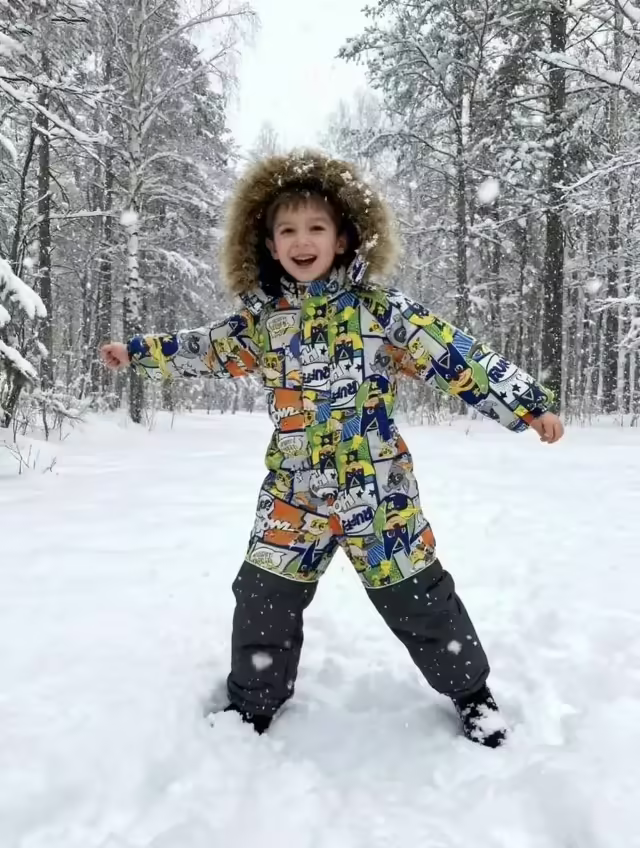 Зимние детские комбинезоны. фото 3