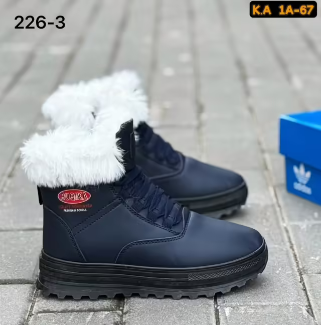 Зимние женские ботинки с мехом