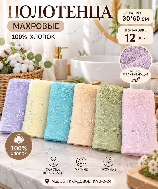 Хлопковые полотенца