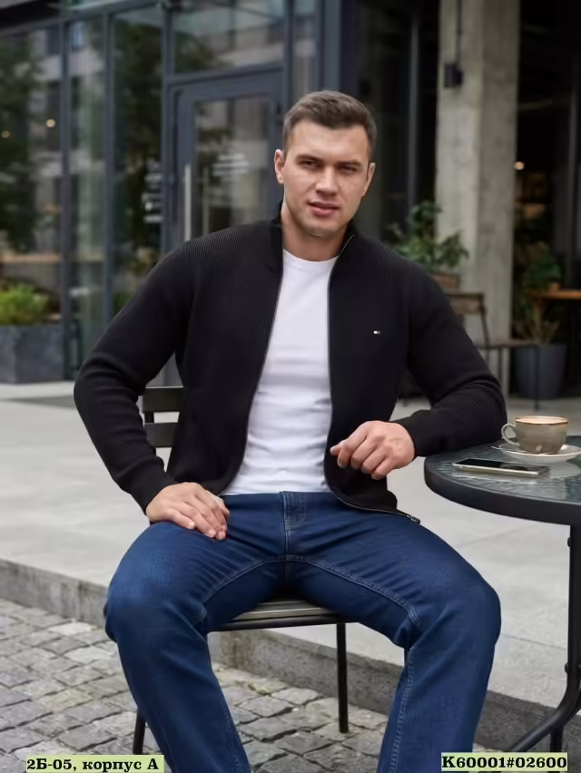 Вязаные стильные мужские свитера. фото 2