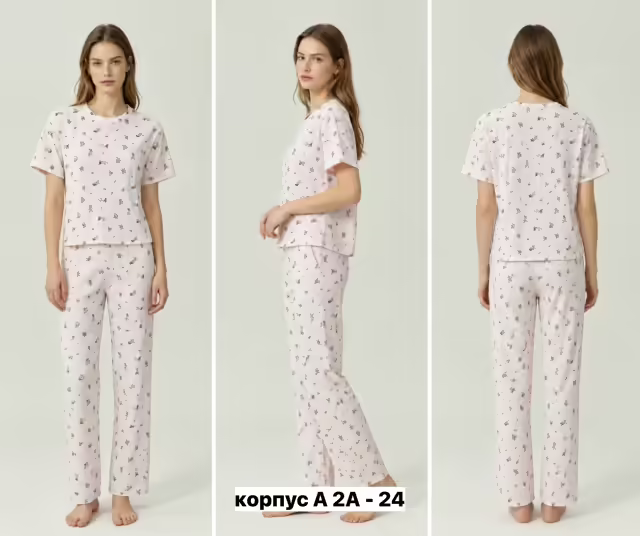 Хлопковые женские пижамы