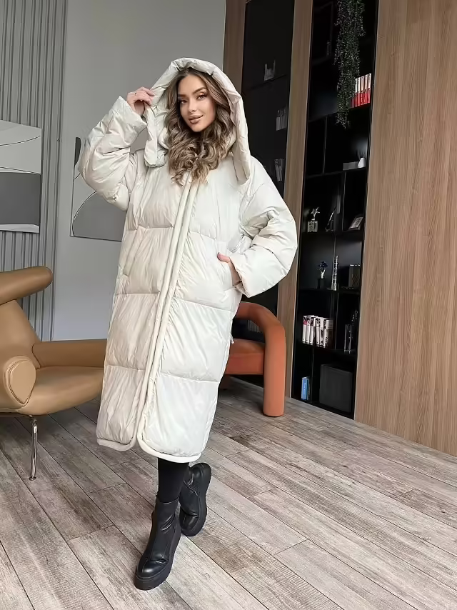 Зимние женские пуховики lux