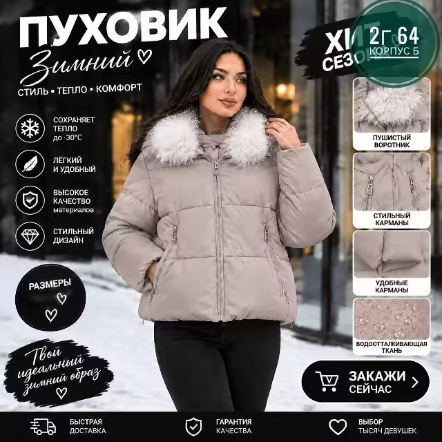 Зимние женские куртки