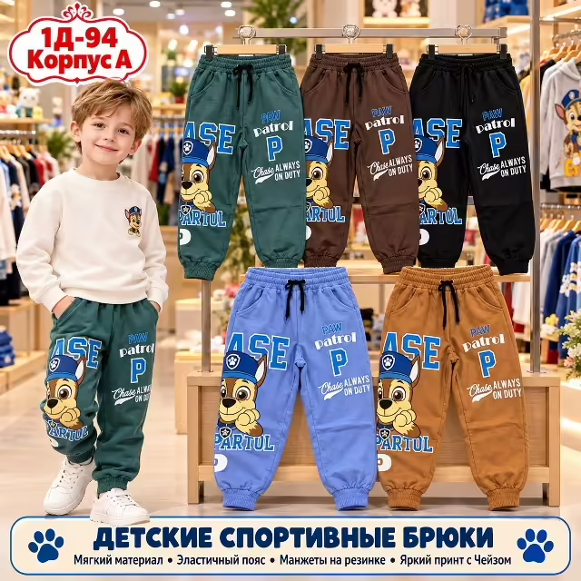 Тонкие детские брюки