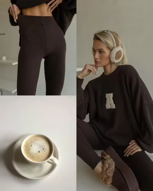 Вязаные женские костюмы