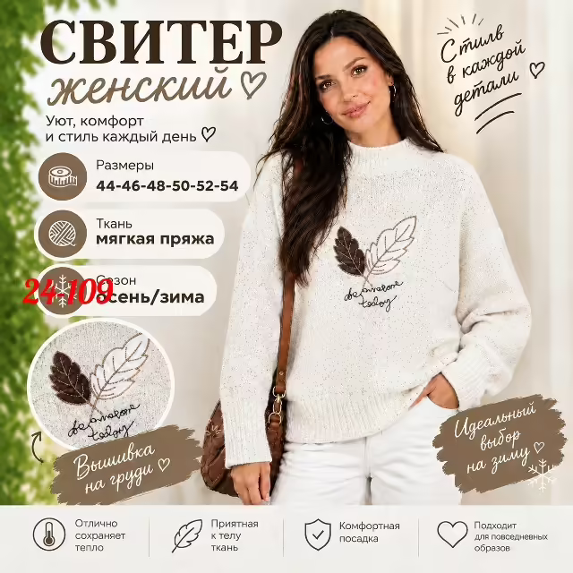 Женские свитера. фото 3