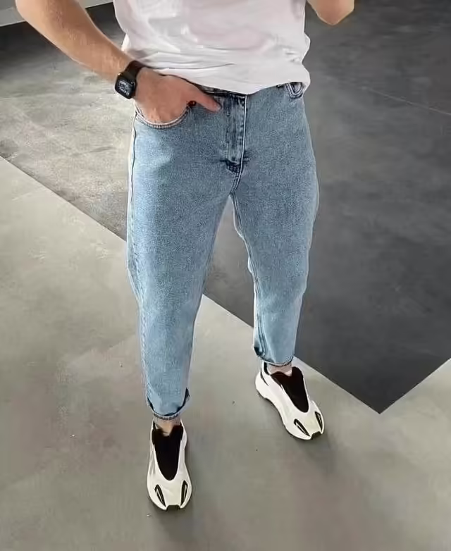 Хлопковые мужские джинсы
