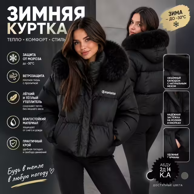 Зимние женские куртки
