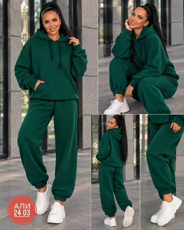 Двусторонние стильные женские костюмы на флисе. фото 2