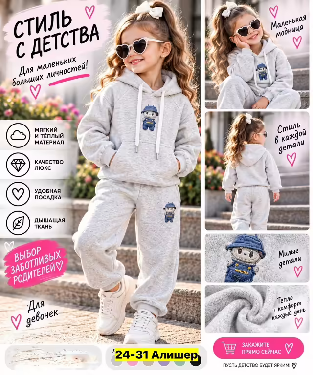 Спортивные детские костюмы на флисе. фото 2