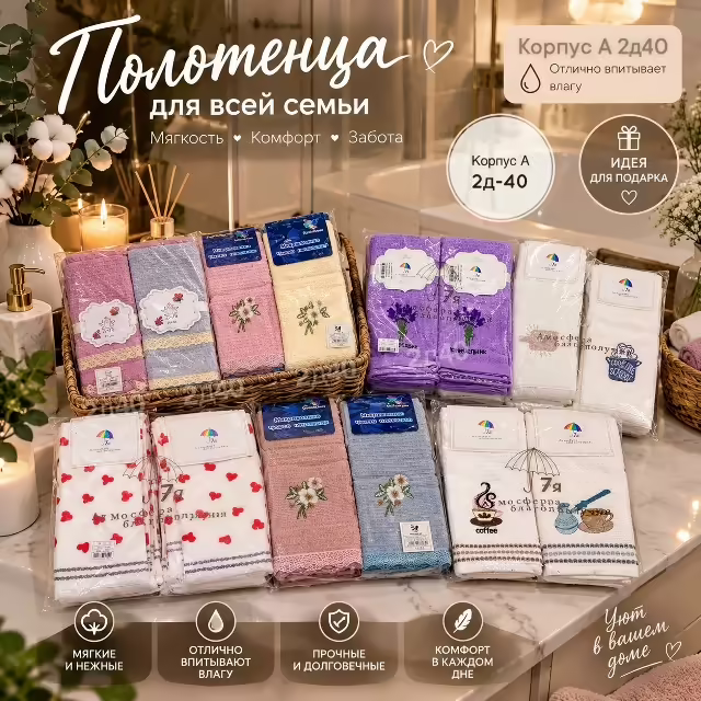 Вафельные полотенца для рук