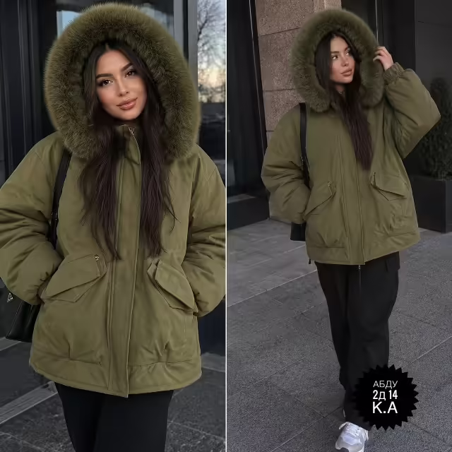 Зимние женские куртки с мехом