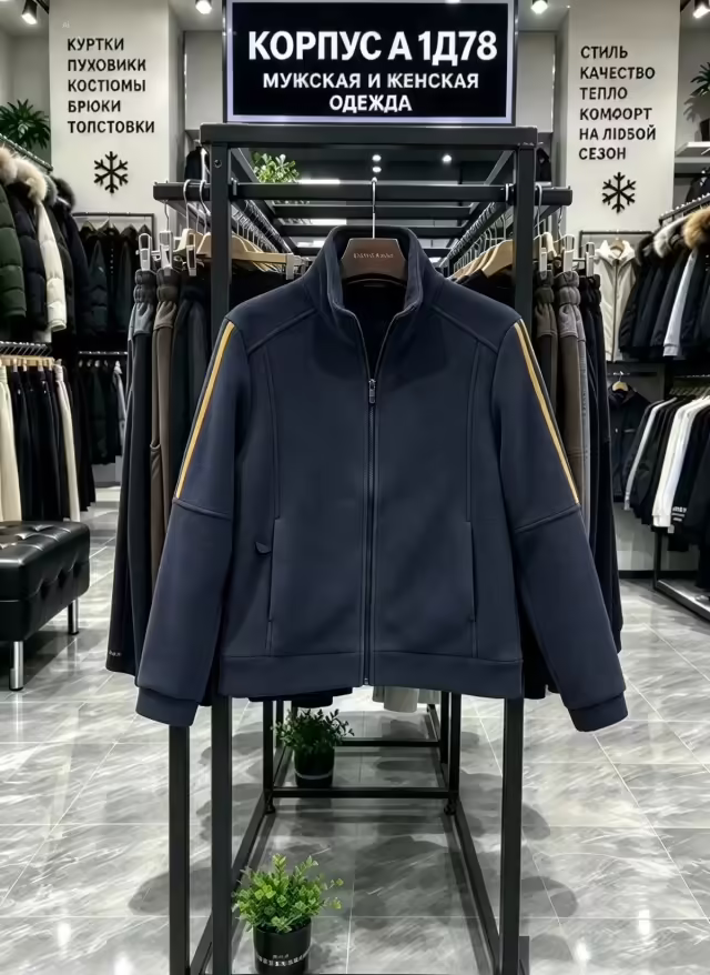 Тёплые мужские толстовки на флисе с мехом