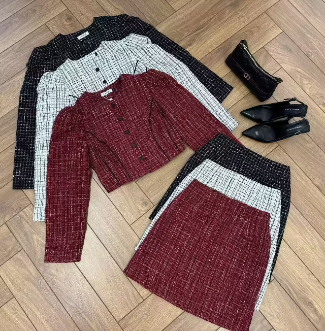 Ажурные элегантные стильные женские костюмы мини. фото 3