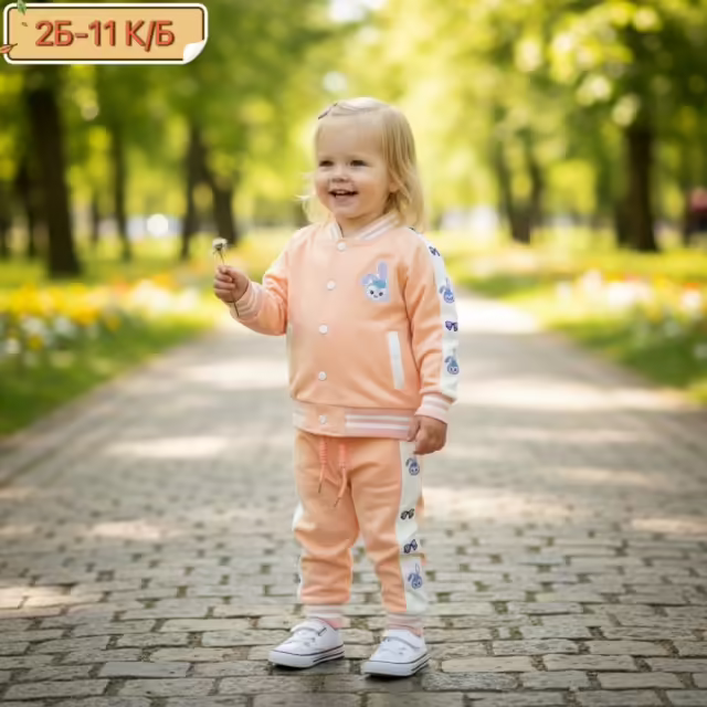 Хлопковые спортивные детские костюмы. фото 2