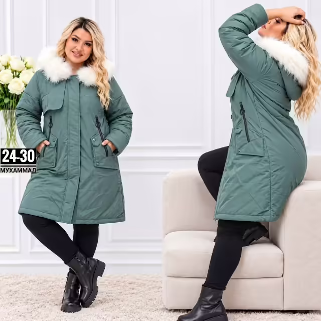 Зимние стильные женские куртки