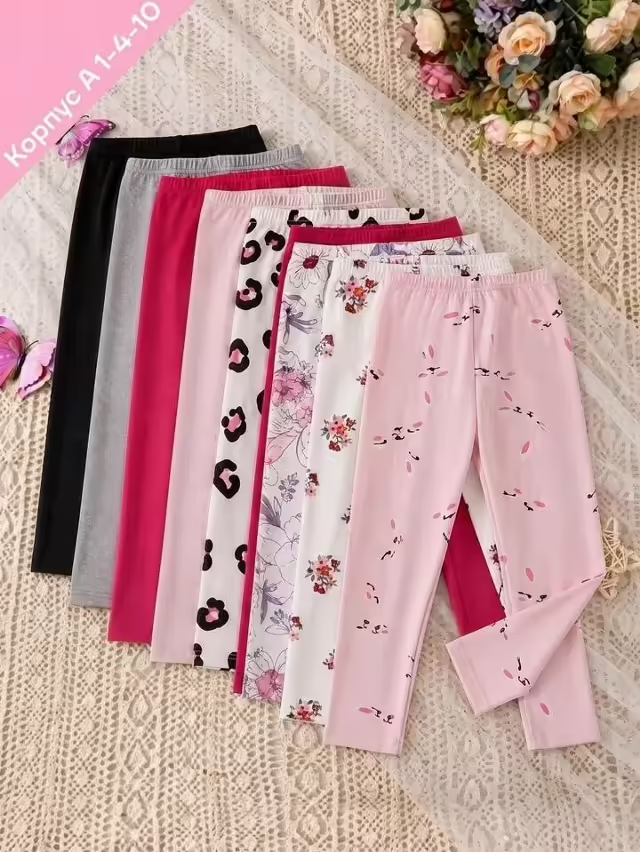 Хлопковые детские лосины