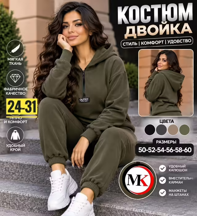 Двусторонние женские костюмы на флисе. фото 2
