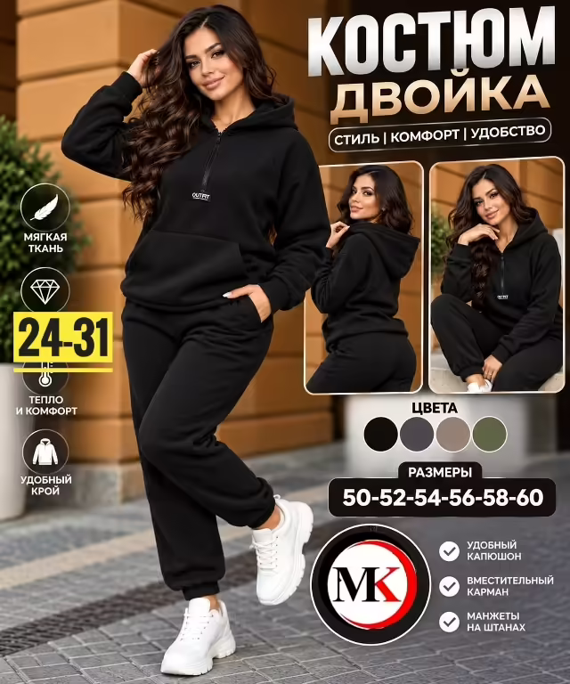 Двусторонние женские костюмы на флисе. фото 3