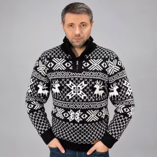Тёплые зимние мужские свитера. фото 2