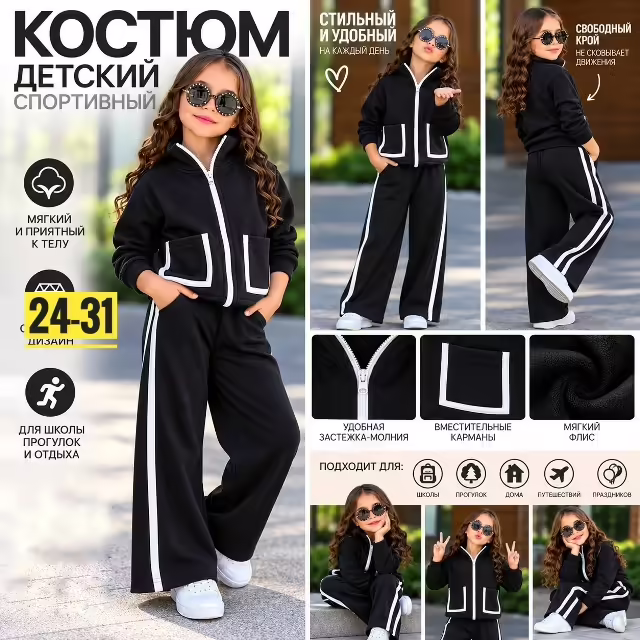 Детские костюмы на флисе