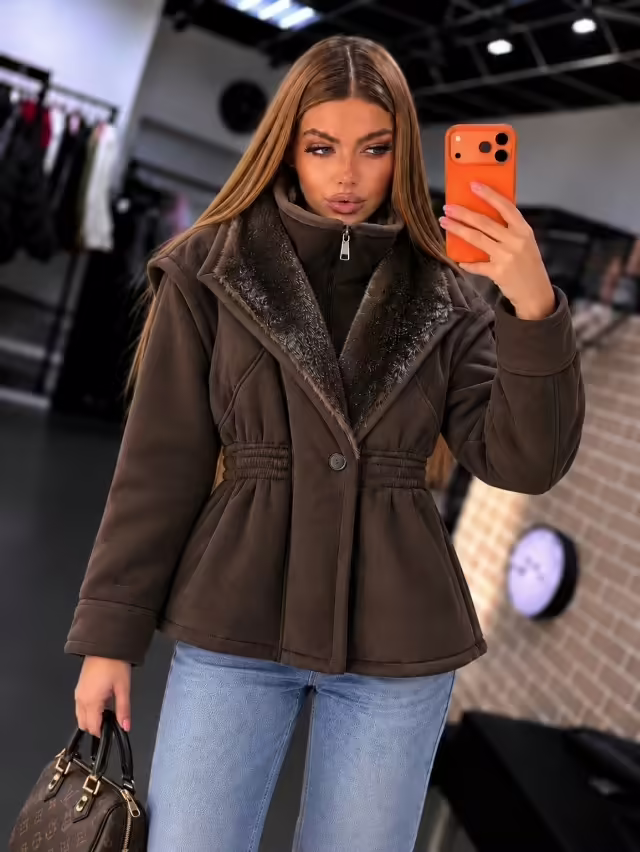 Стильные женские куртки с мехом