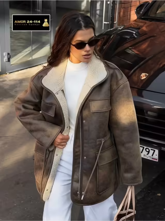 Стильные женские дублёнки