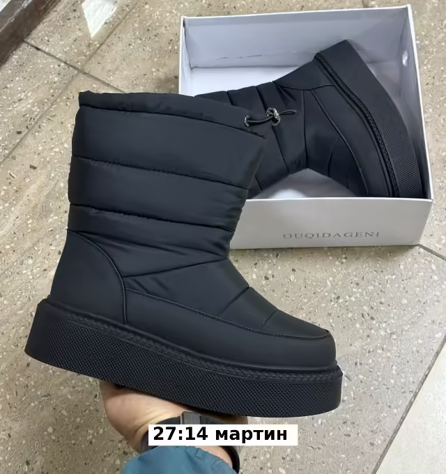 Женские ботинки с натуральной шерстью. фото 3