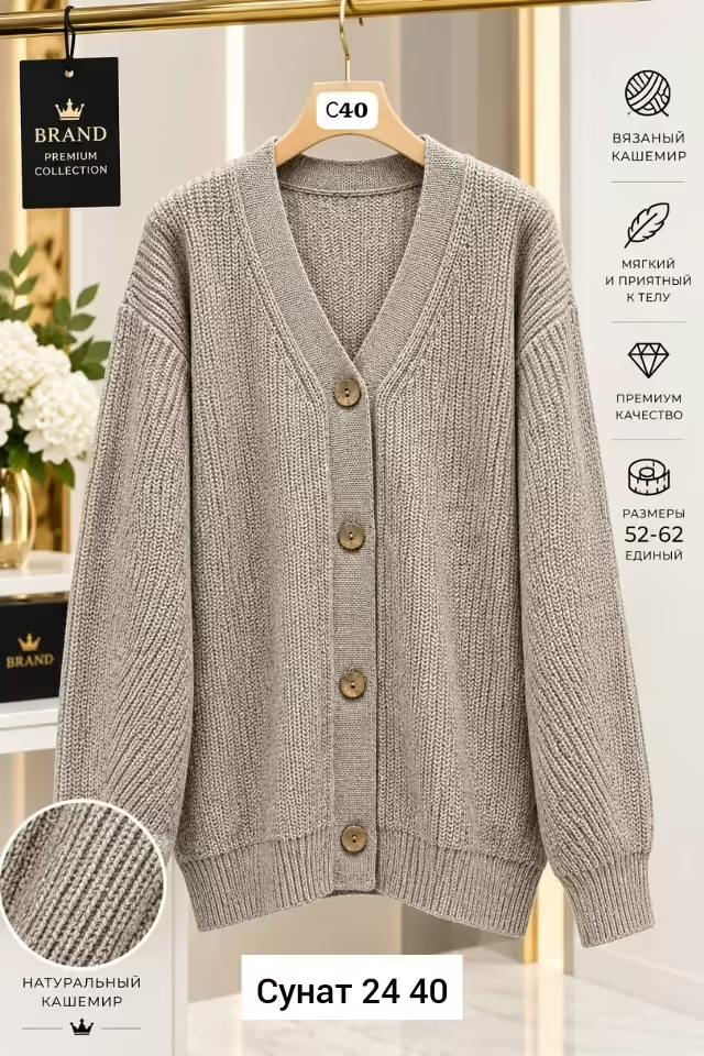 Кашемировые женские кардиганы