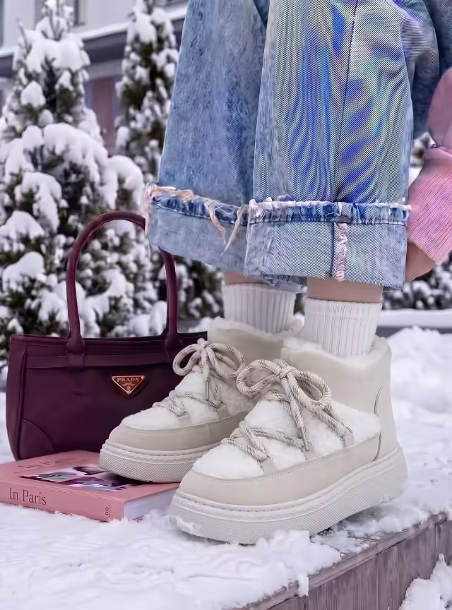 Замшевые женские угги