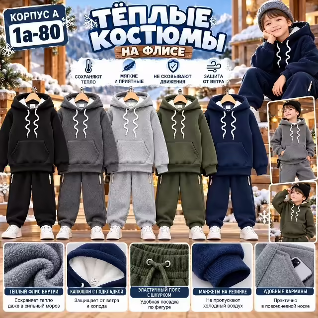Детские костюмы на флисе