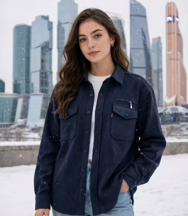 Женские рубашки с мехом