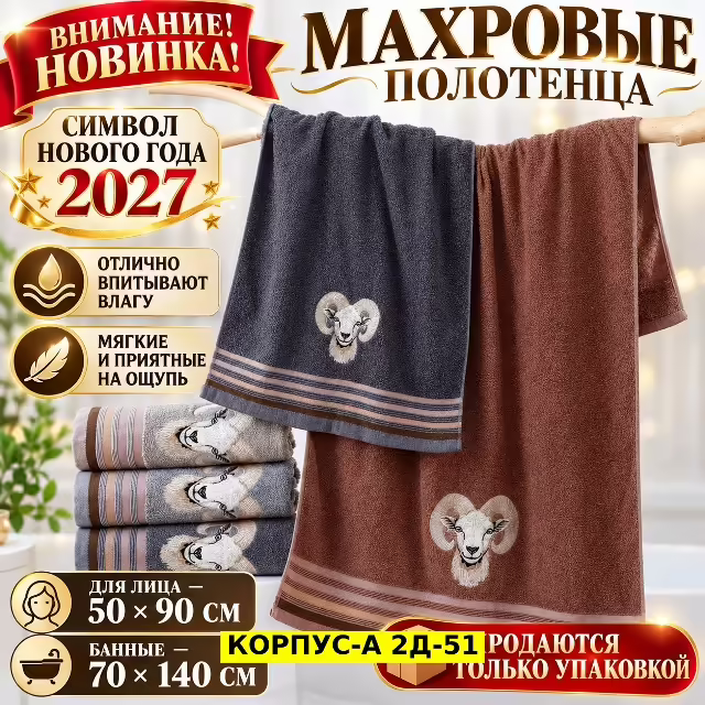 Хлопковые полотенца